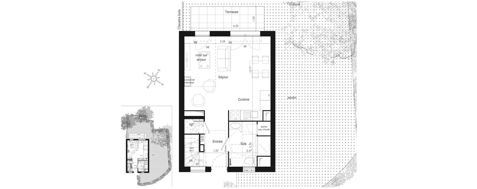 Maison T4 de 93,79 m2 &agrave; Mennecy Centre