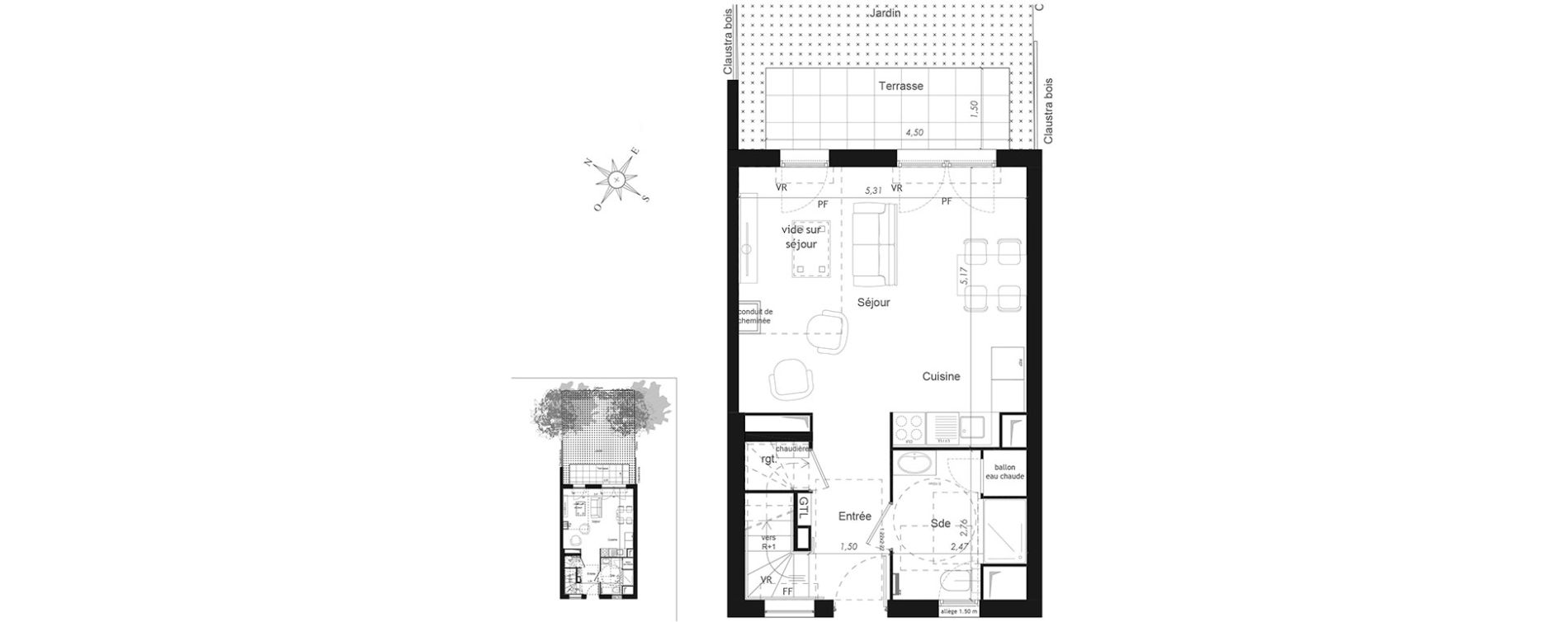 Maison T4 de 92,69 m2 &agrave; Mennecy Centre
