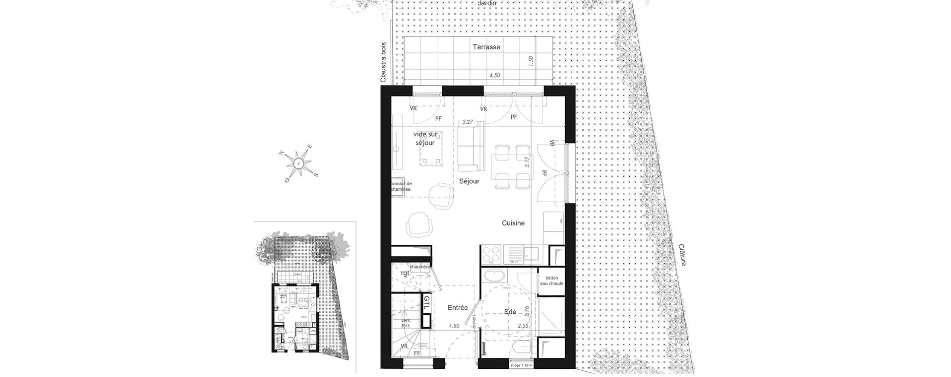 Maison T4 de 93,79 m2 &agrave; Mennecy Centre