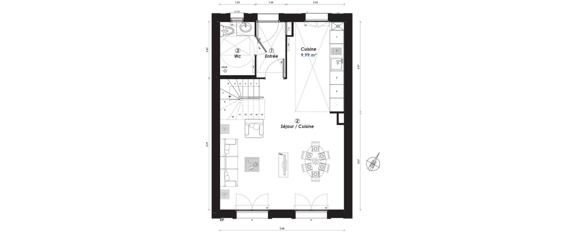 Maison T4 de 82,88 m2 &agrave; Montgeron Centre