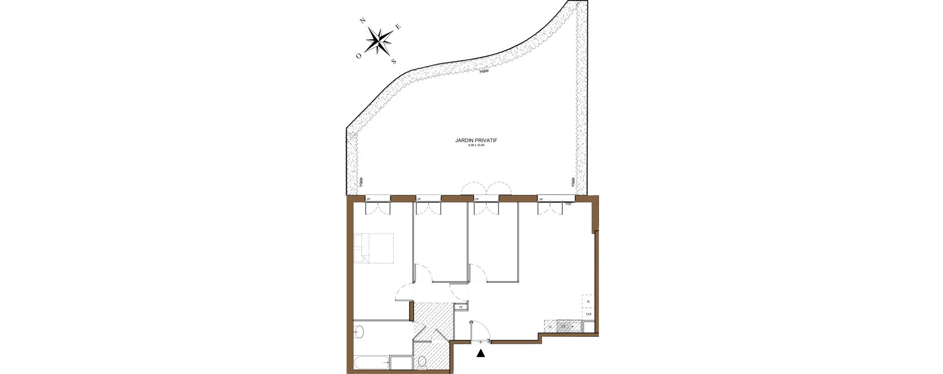 Appartement T3 de 77,92 m2 &agrave; Montlh&eacute;ry Centre