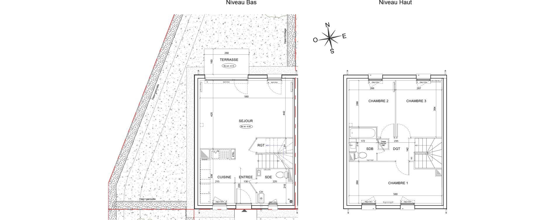 Maison T4 de 80,38 m2 &agrave; Montlh&eacute;ry Centre