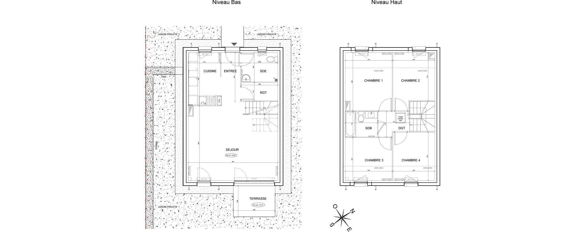 Maison T5 de 94,42 m2 &agrave; Montlh&eacute;ry Centre
