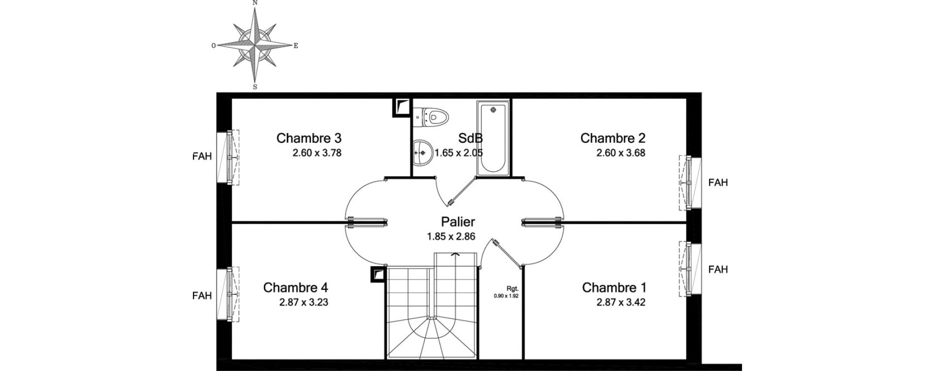 Appartement T5 de 96,70 m2 &agrave; Morangis Centre
