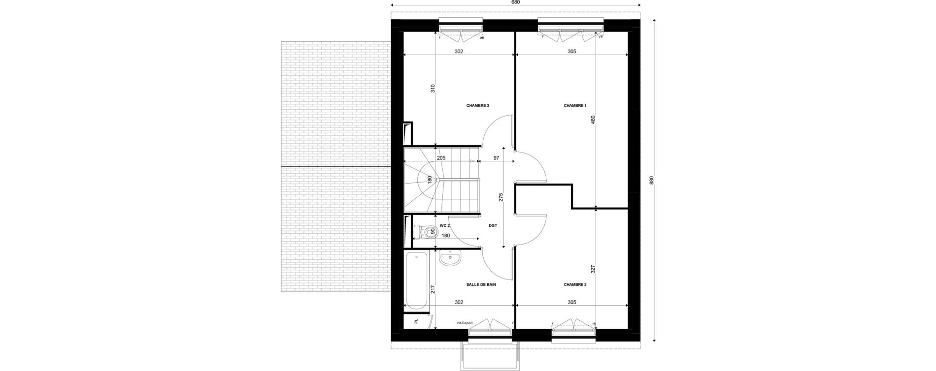 Maison T4 de 90,58 m2 &agrave; Ormoy Centre