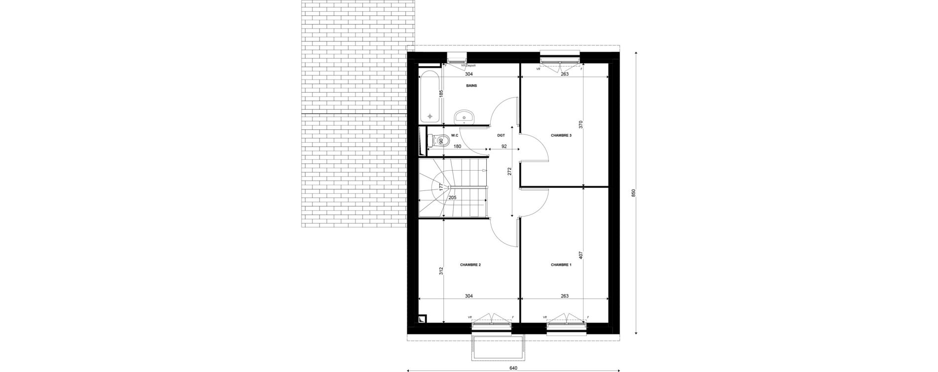 Maison T4 de 80,73 m2 &agrave; Ormoy Centre