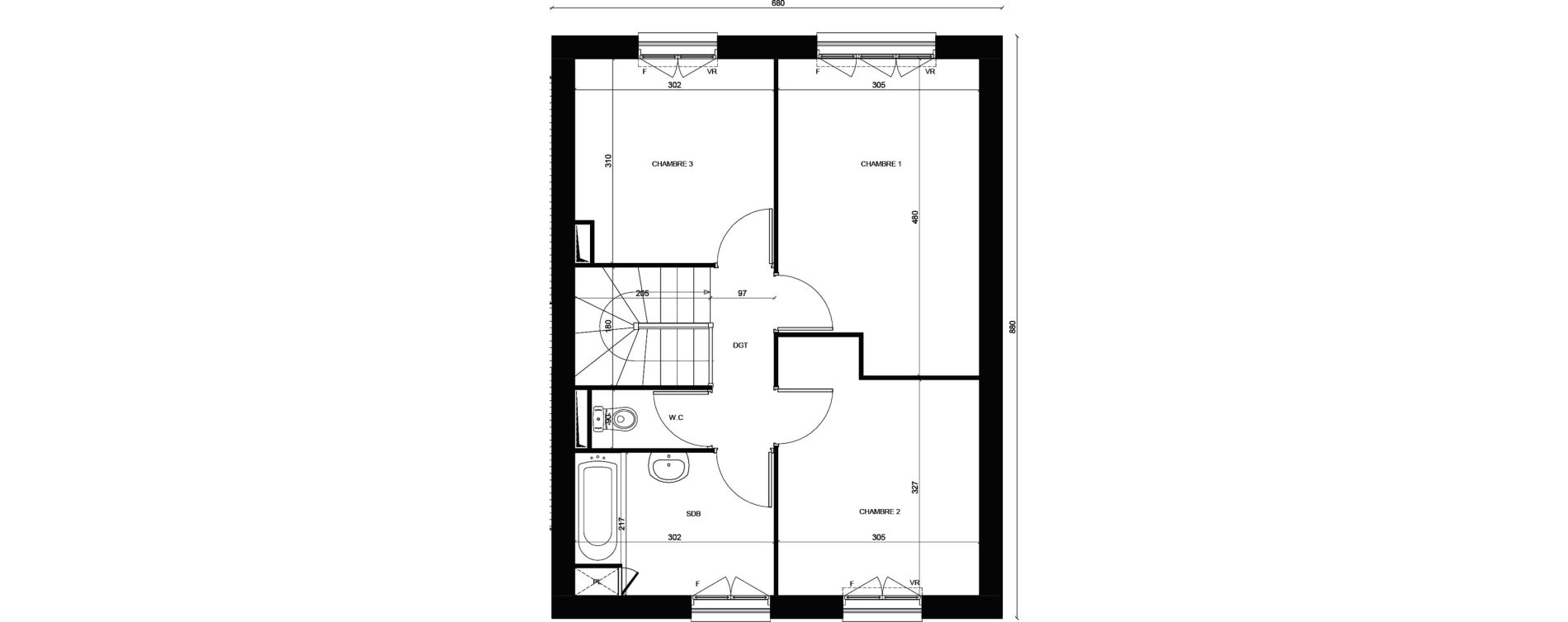Maison T4 de 90,68 m2 &agrave; Ormoy Centre