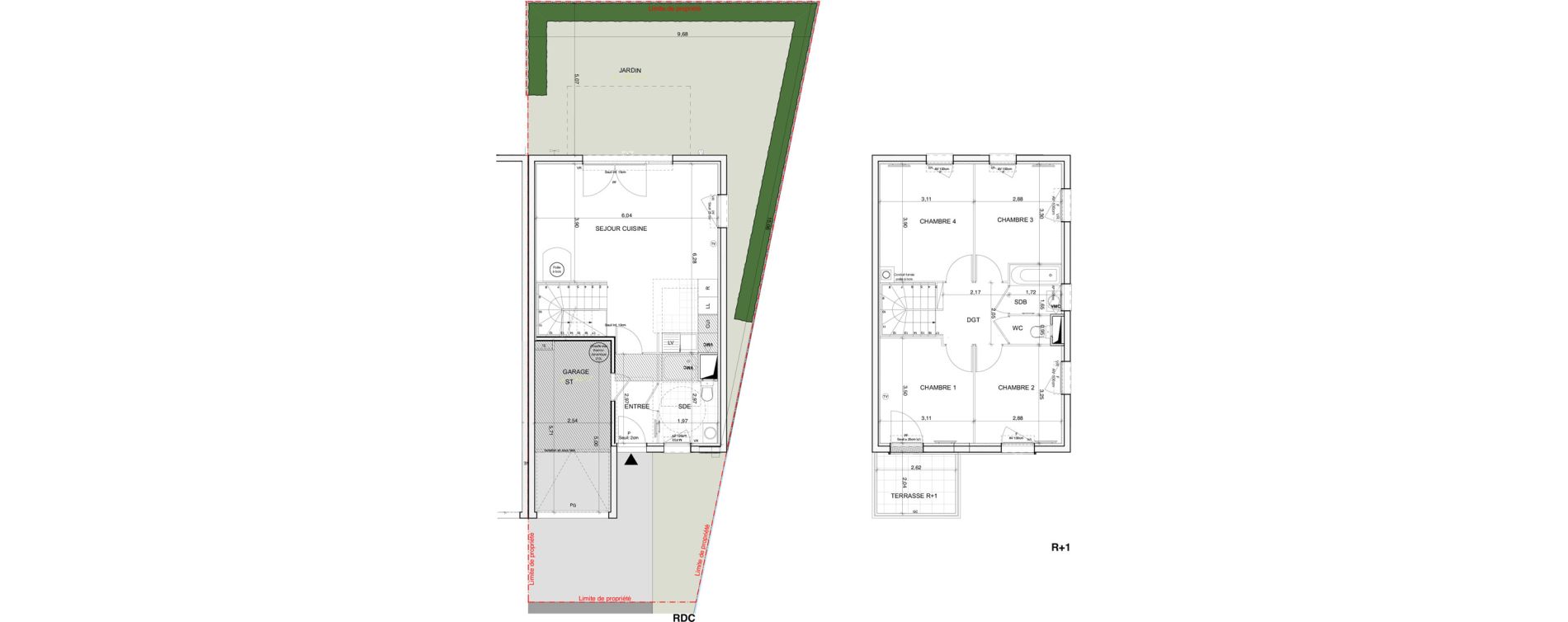 Maison T5 de 94,10 m2 &agrave; Ormoy Centre