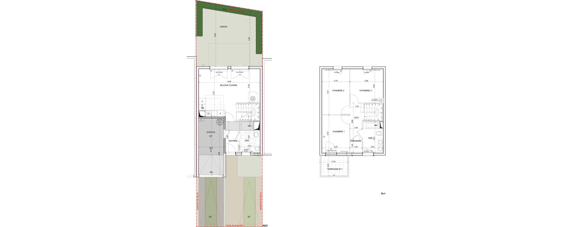 Maison T4 de 82,50 m2 &agrave; Ormoy Centre