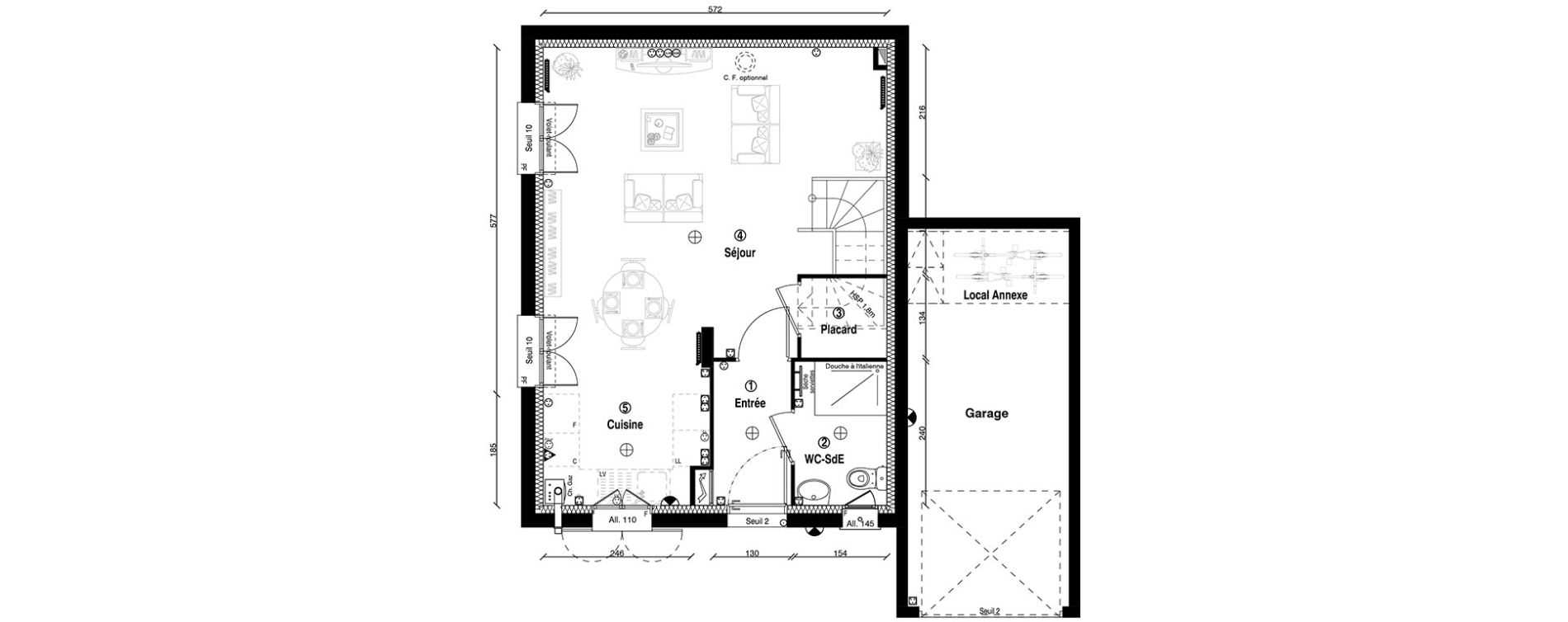 Maison T4 de 80,10 m2 &agrave; Ormoy Centre