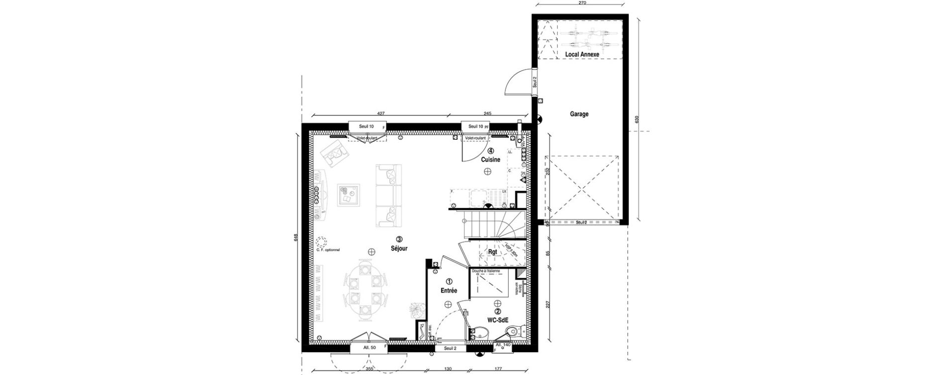 Maison T5 de 101,80 m2 &agrave; Ormoy Centre
