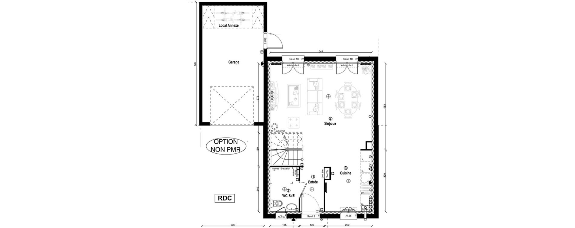 Maison T4 de 79,70 m2 &agrave; Ormoy Centre