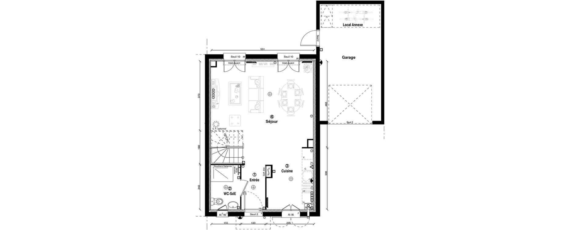 Maison T5 de 106,20 m2 &agrave; Ormoy Centre