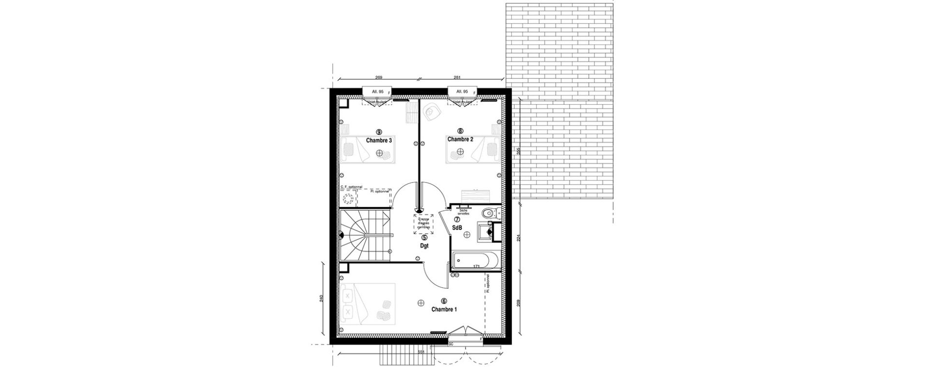 Maison T5 de 106,20 m2 &agrave; Ormoy Centre
