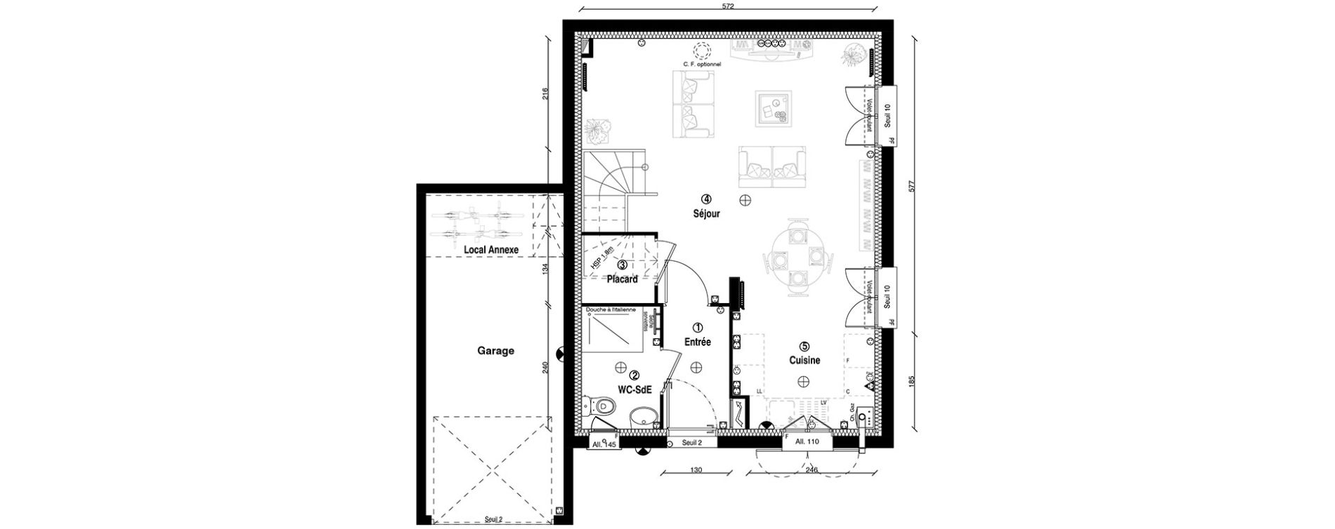 Maison T4 de 80,10 m2 &agrave; Ormoy Centre