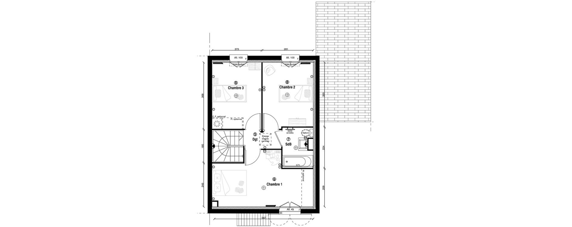 Maison T4 de 81,60 m2 &agrave; Ormoy Centre