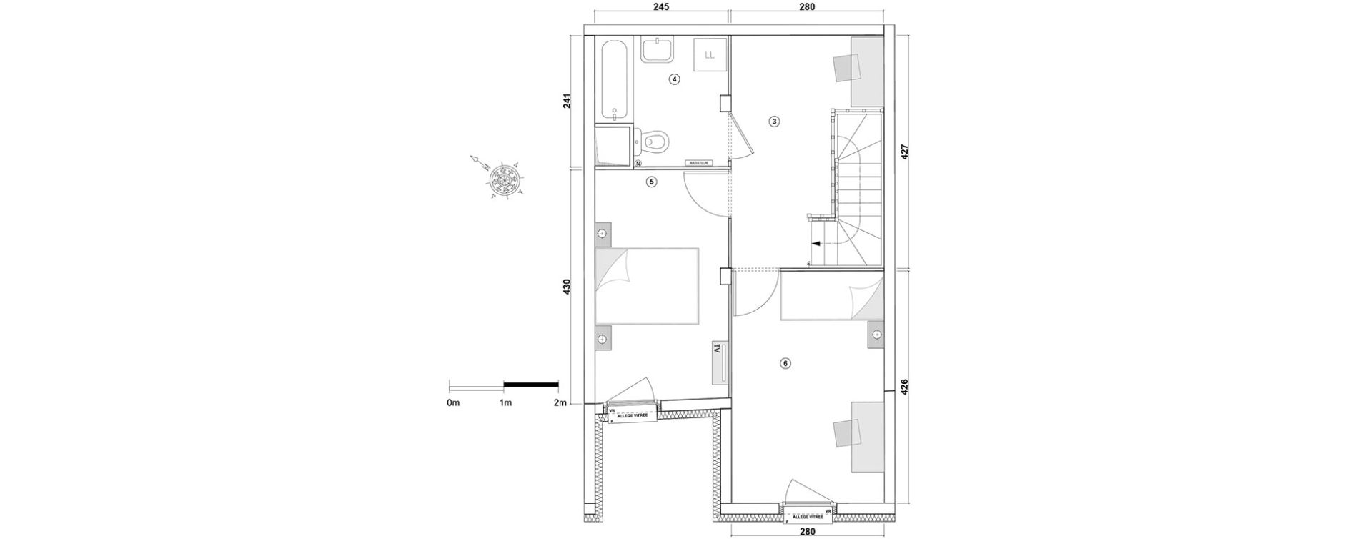 Appartement T3 de 56,77 m2 &agrave; Ris-Orangis Val de ris