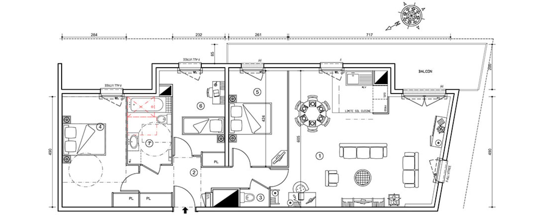 Appartement T4 de 89,54 m2 &agrave; Ris-Orangis Val de ris