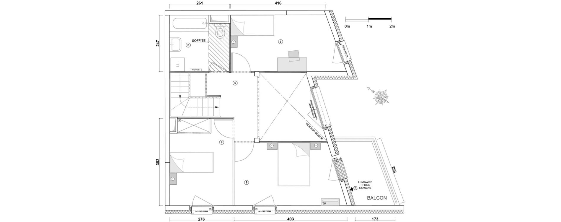 Appartement T2 de 46,37 m2 &agrave; Ris-Orangis Val de ris