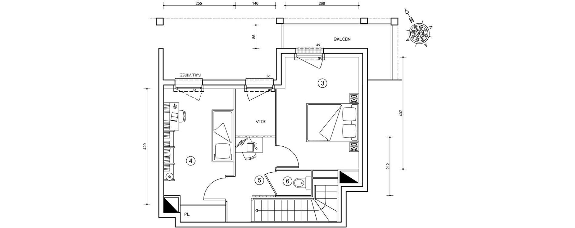 Duplex T3 de 61,29 m2 &agrave; Ris-Orangis Val de ris