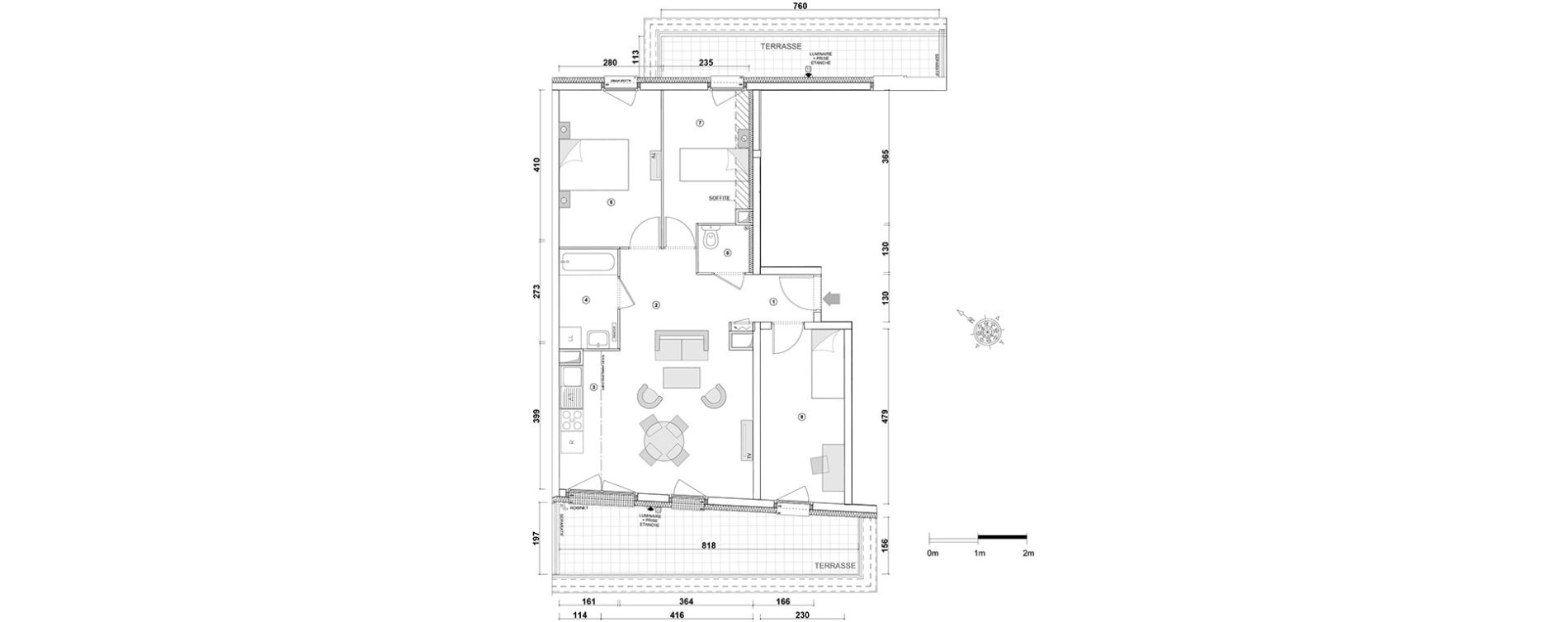 Appartement T4 de 69,40 m2 &agrave; Ris-Orangis Val de ris