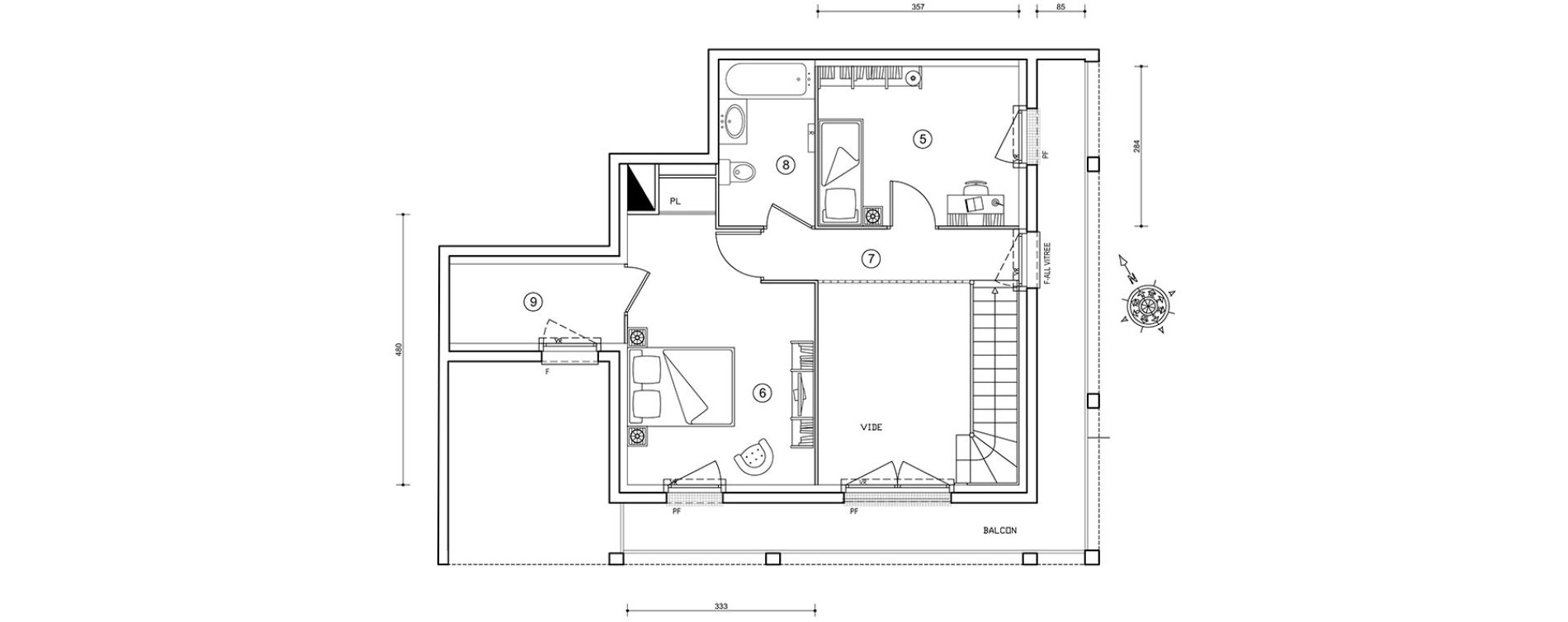 Duplex T4 de 82,24 m2 &agrave; Ris-Orangis Val de ris