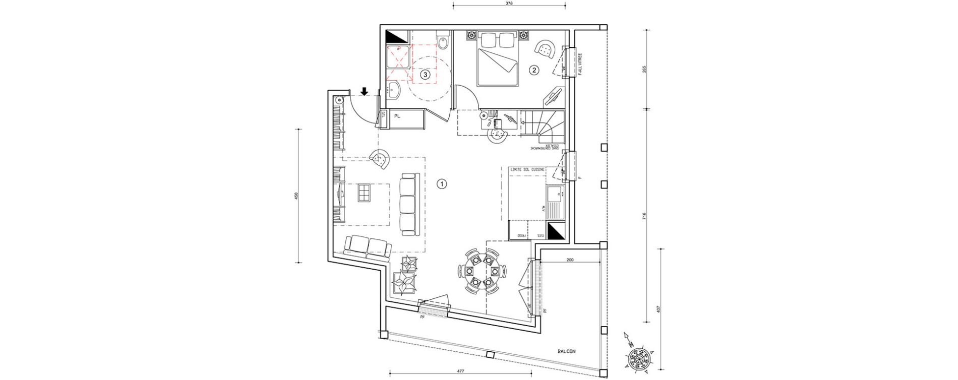 Duplex T5 de 100,04 m2 &agrave; Ris-Orangis Val de ris