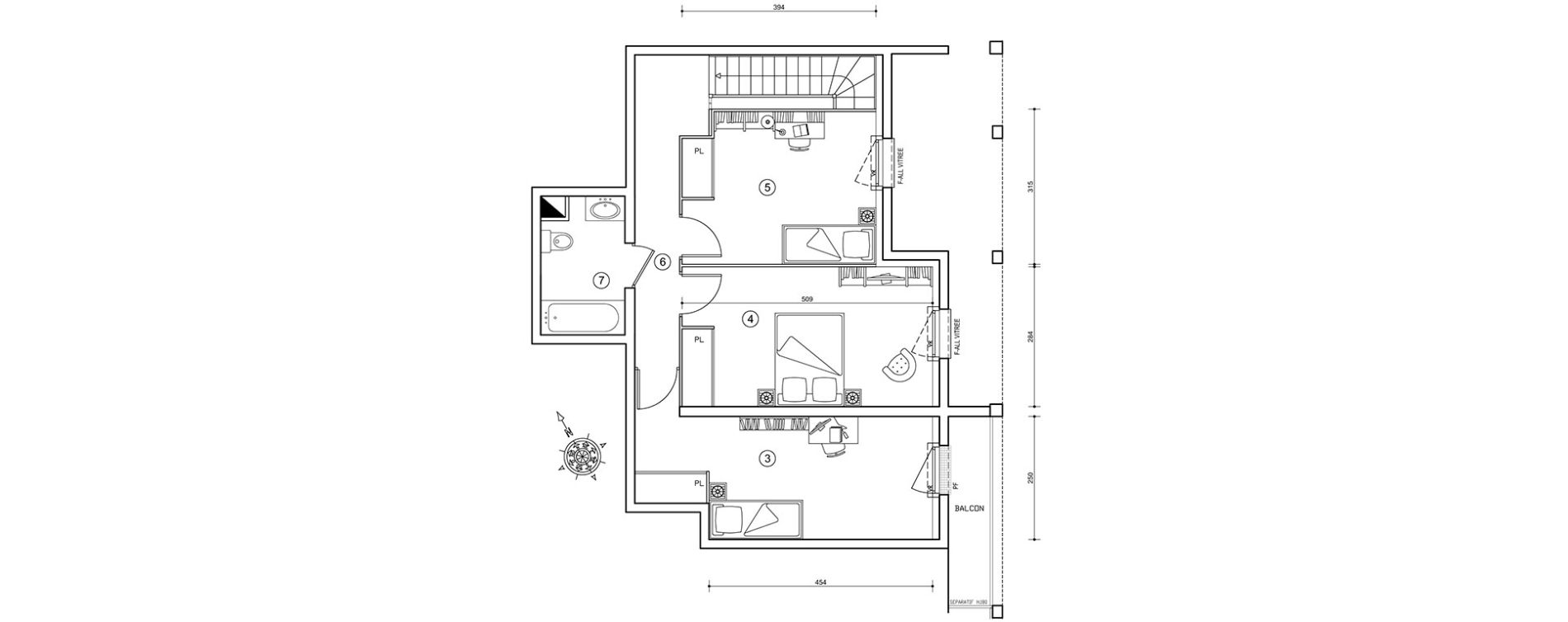 Duplex T4 de 87,70 m2 &agrave; Ris-Orangis Val de ris