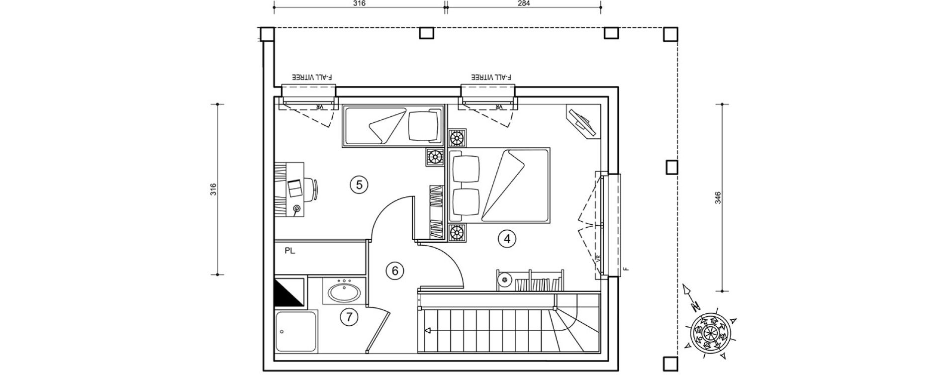 Duplex T3 de 48,45 m2 &agrave; Ris-Orangis Val de ris