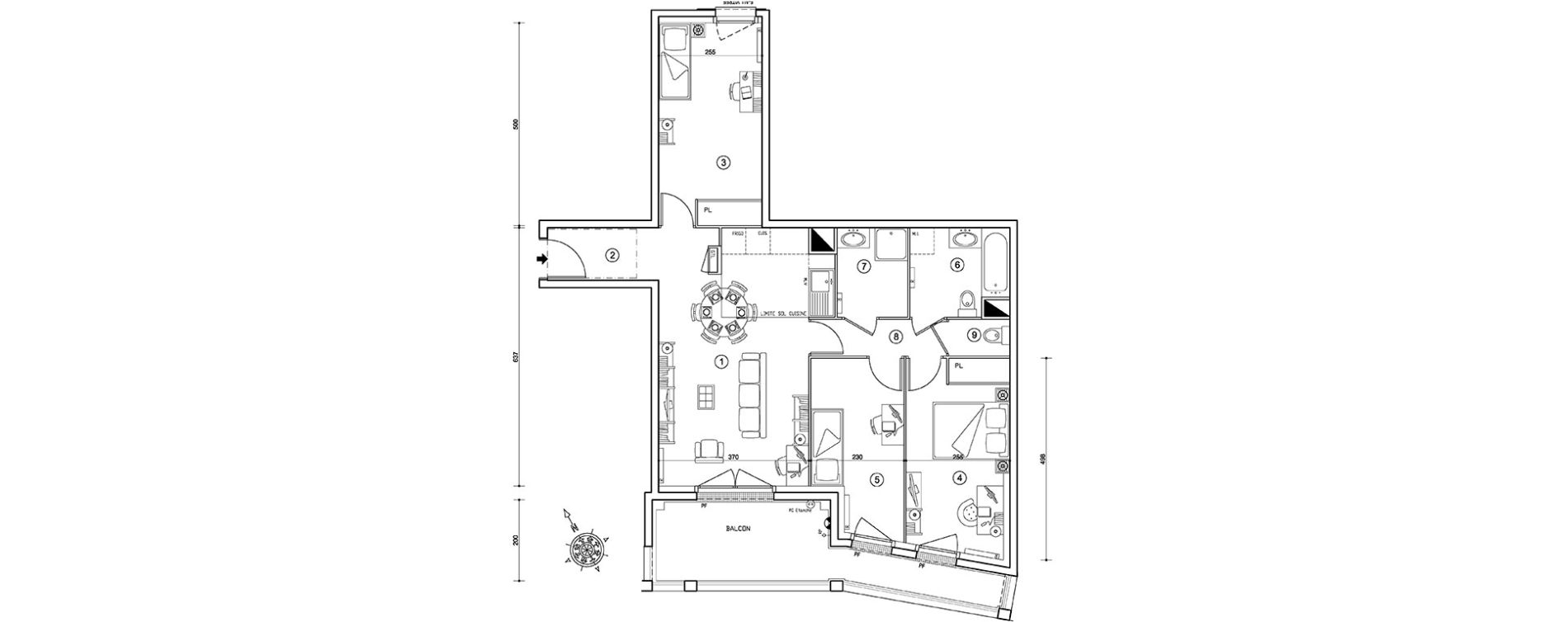 Appartement T4 de 75,03 m2 &agrave; Ris-Orangis Val de ris