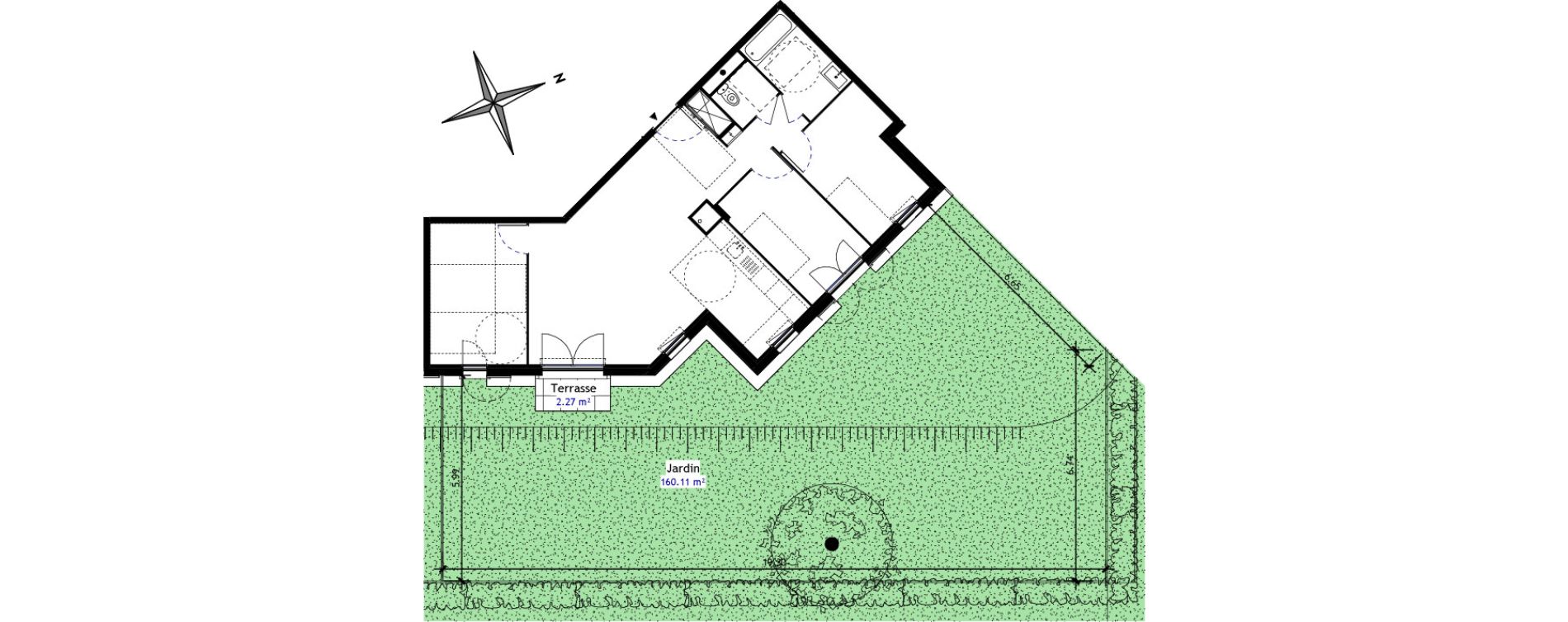 Appartement T4 de 77,76 m2 &agrave; Saint-Germain-L&egrave;s-Arpajon Centre