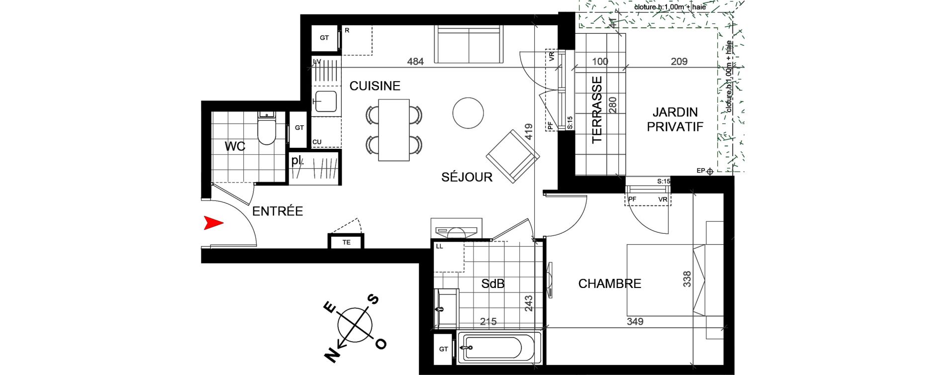 Appartement T2 de 41,20 m2 &agrave; Savigny-Sur-Orge Centre