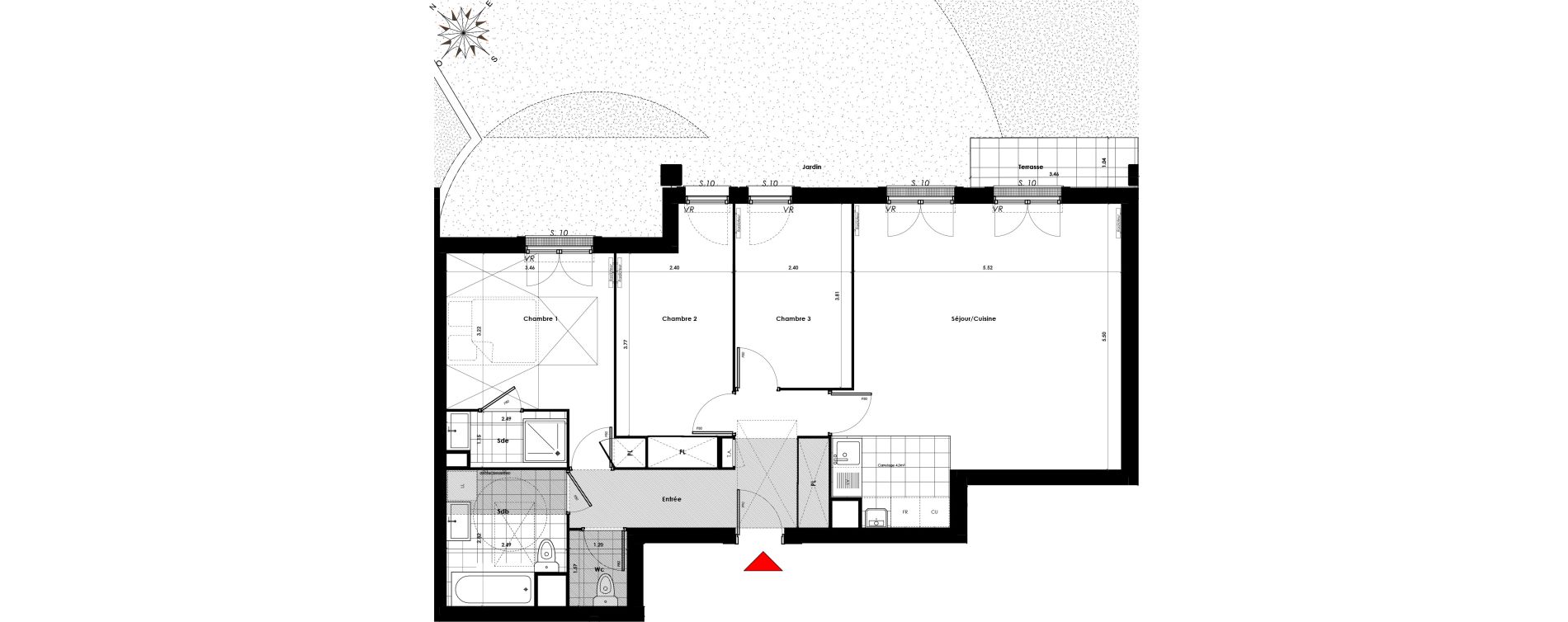 Appartement T4 de 87,37 m2 &agrave; Savigny-Sur-Orge Centre