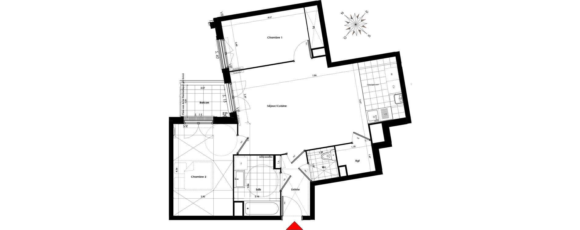 Appartement T3 de 72,16 m2 &agrave; Savigny-Sur-Orge Centre