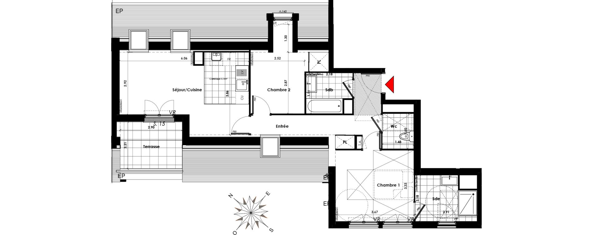 Appartement T3 de 63,25 m2 &agrave; Savigny-Sur-Orge Centre