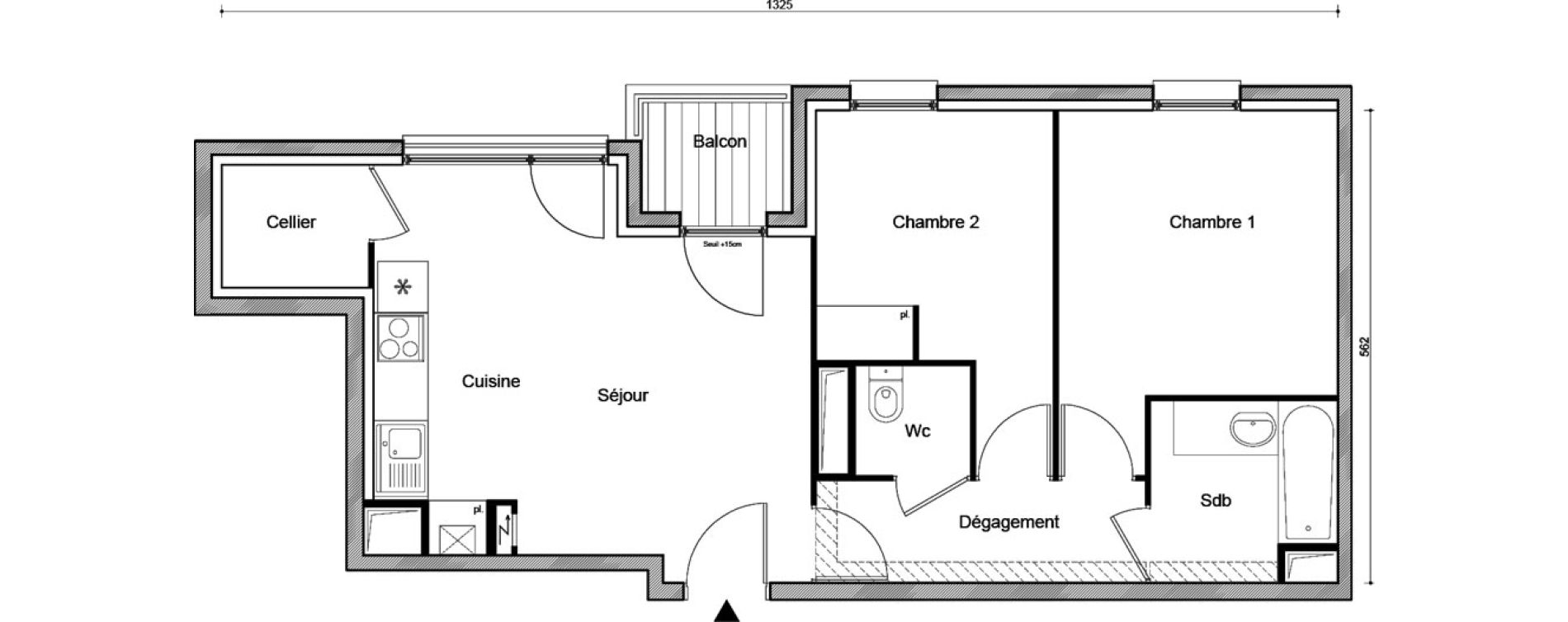 Appartement T3 de 57,68 m2 &agrave; Savigny-Sur-Orge Champagne - tilleul