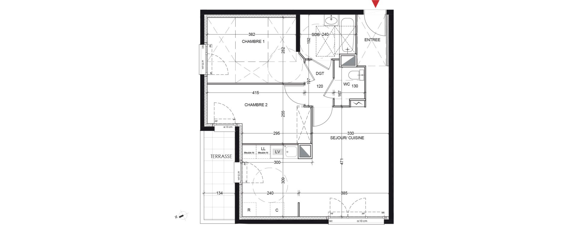 Appartement T3 de 58,81 m2 &agrave; Vigneux-Sur-Seine La croix blanche