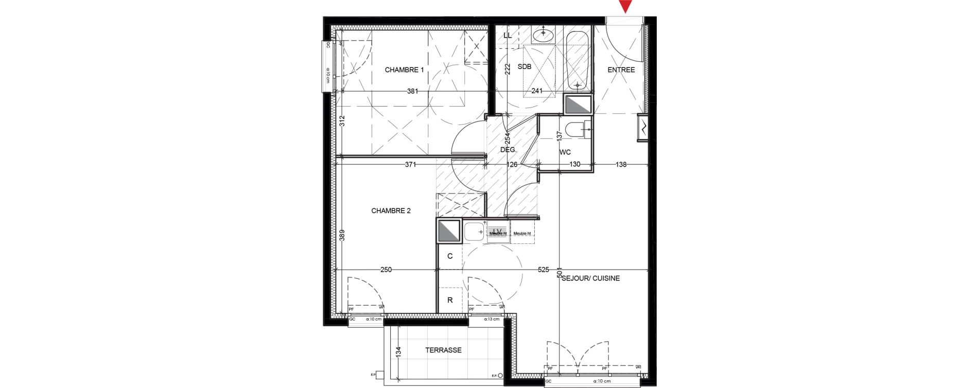 Appartement T3 de 58,25 m2 &agrave; Vigneux-Sur-Seine La croix blanche