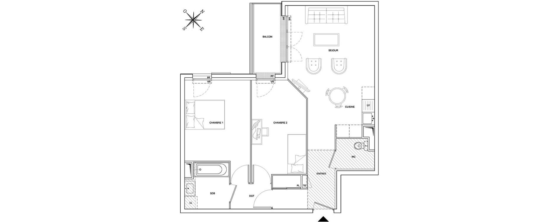 Appartement T3 de 63,89 m2 &agrave; Villebon-Sur-Yvette La roche