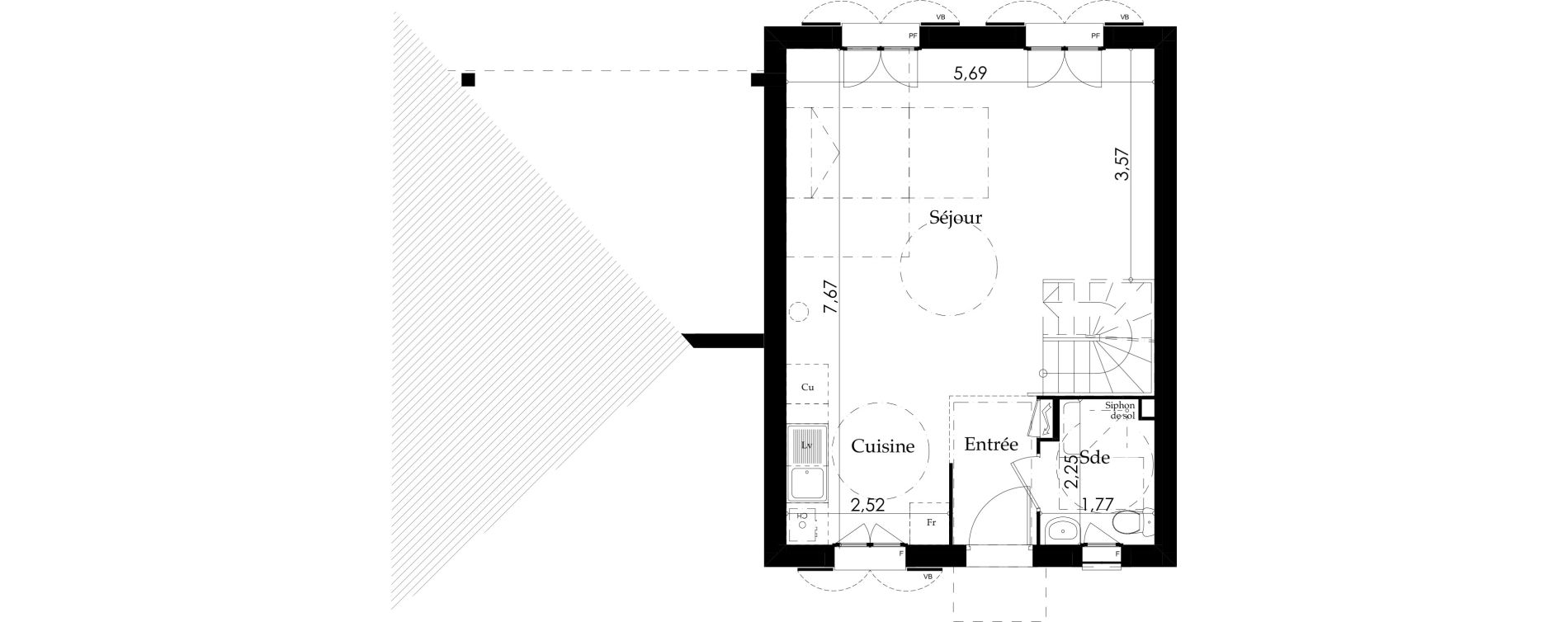 Maison T5 de 97,90 m2 &agrave; Villejust La folie bessin