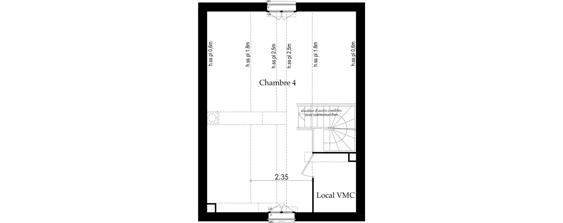 Maison T5 de 97,90 m2 &agrave; Villejust La folie bessin