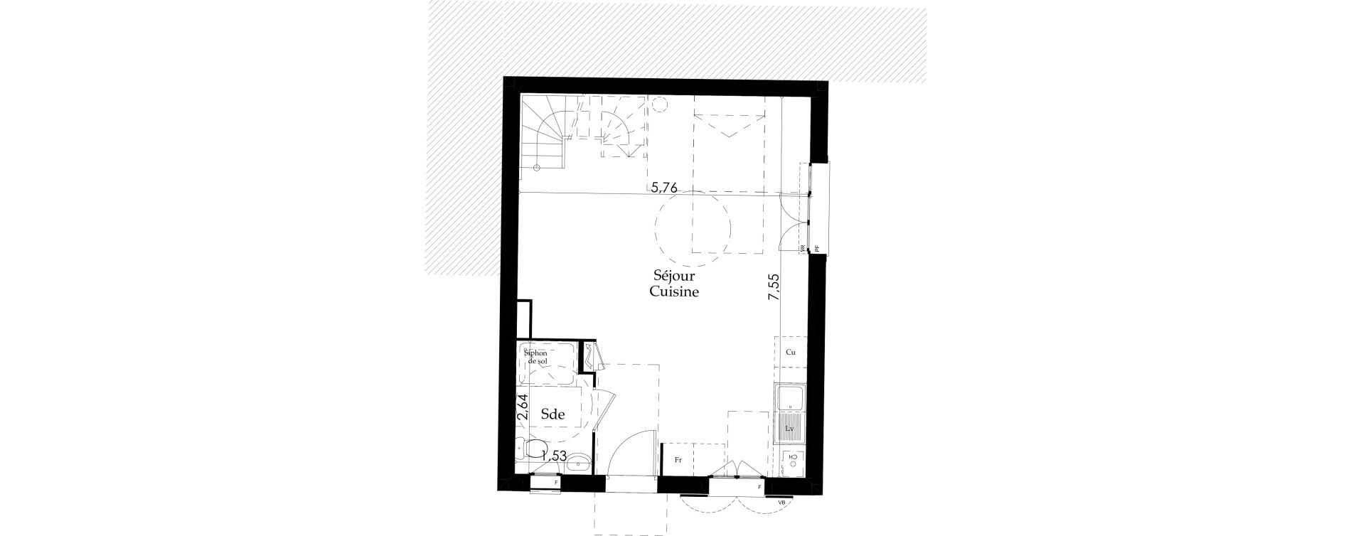 Maison T4 de 80,10 m2 &agrave; Villejust La folie bessin