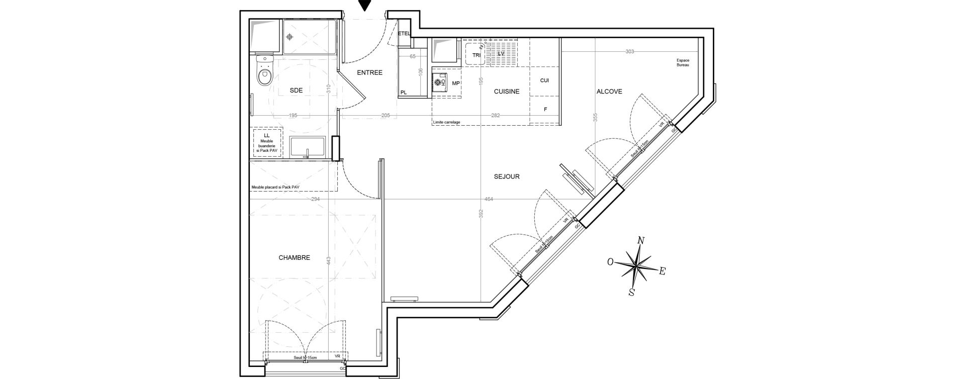 Appartement T2 de 50,93 m2 &agrave; Villemoisson-Sur-Orge Centre