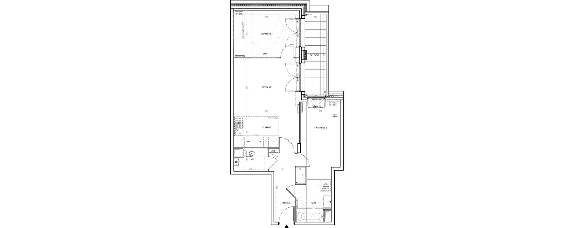 Appartement T3 de 61,47 m2 &agrave; Villemoisson-Sur-Orge Centre
