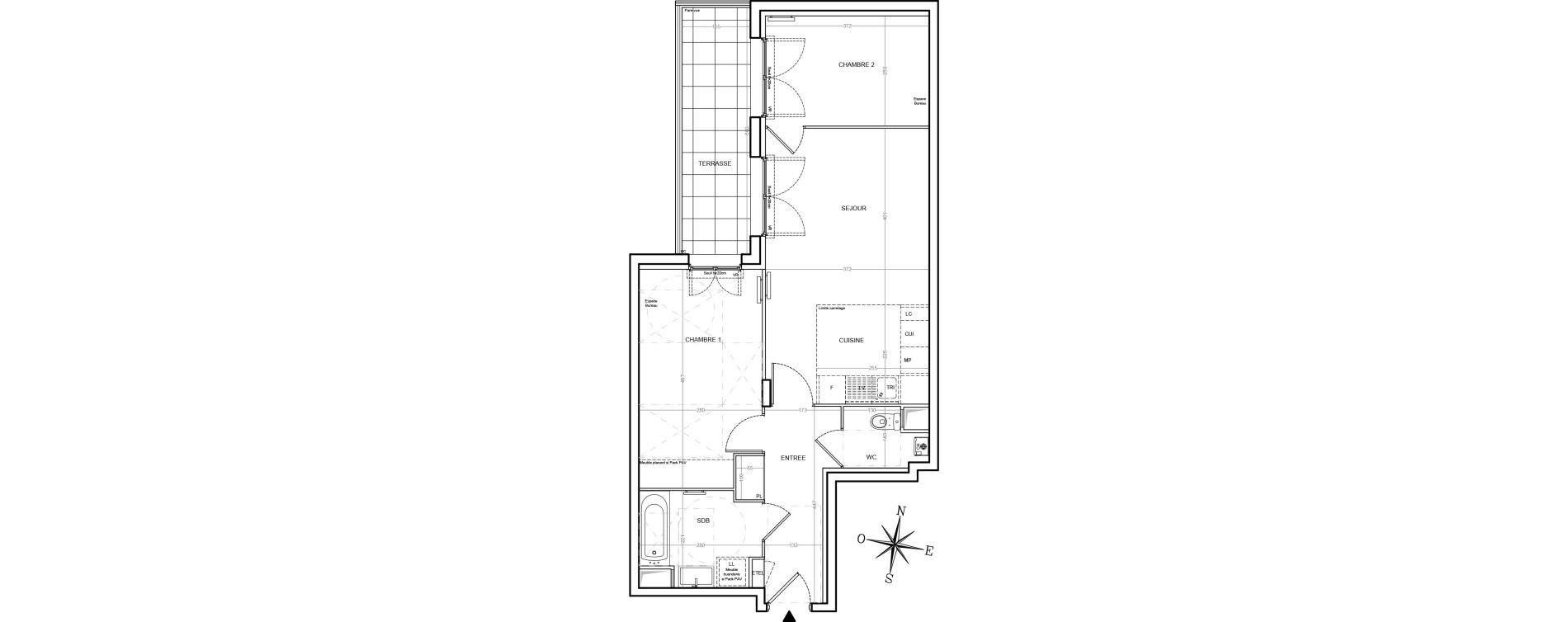 Appartement T3 de 60,68 m2 &agrave; Villemoisson-Sur-Orge Centre