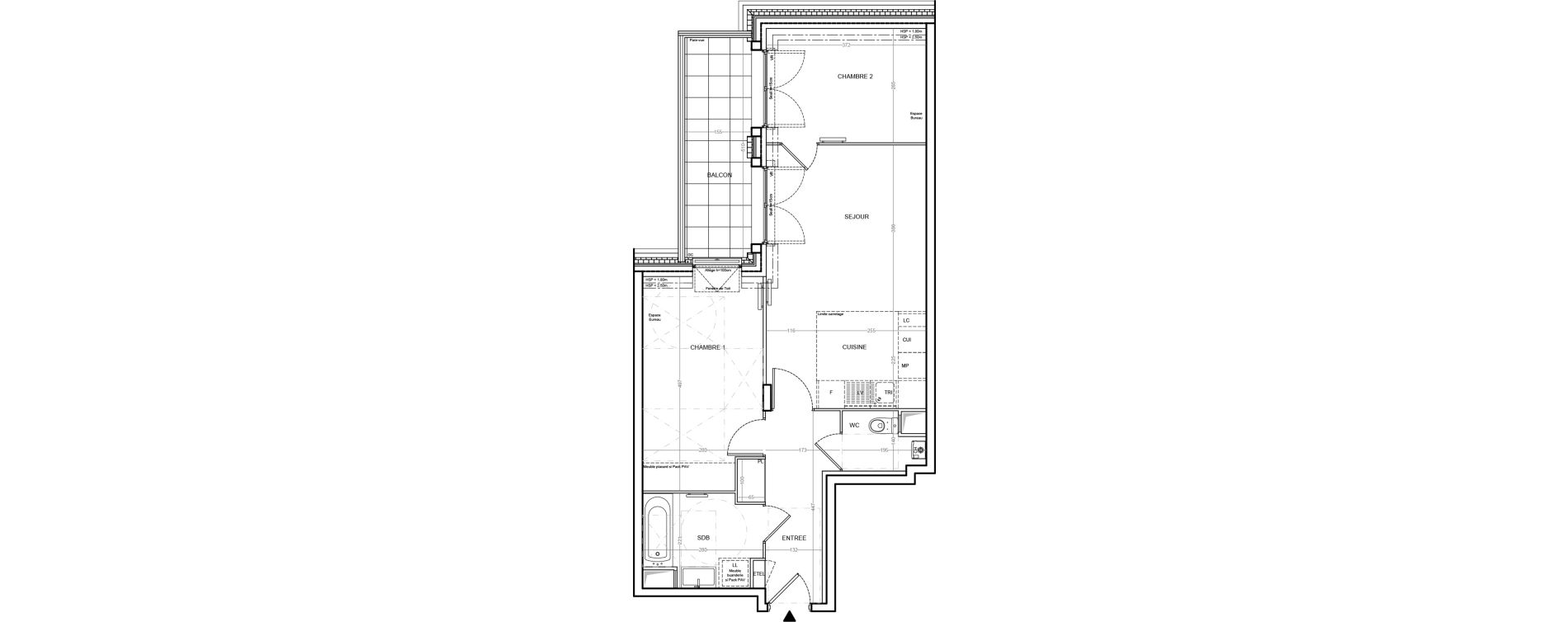 Appartement T3 de 59,56 m2 &agrave; Villemoisson-Sur-Orge Centre