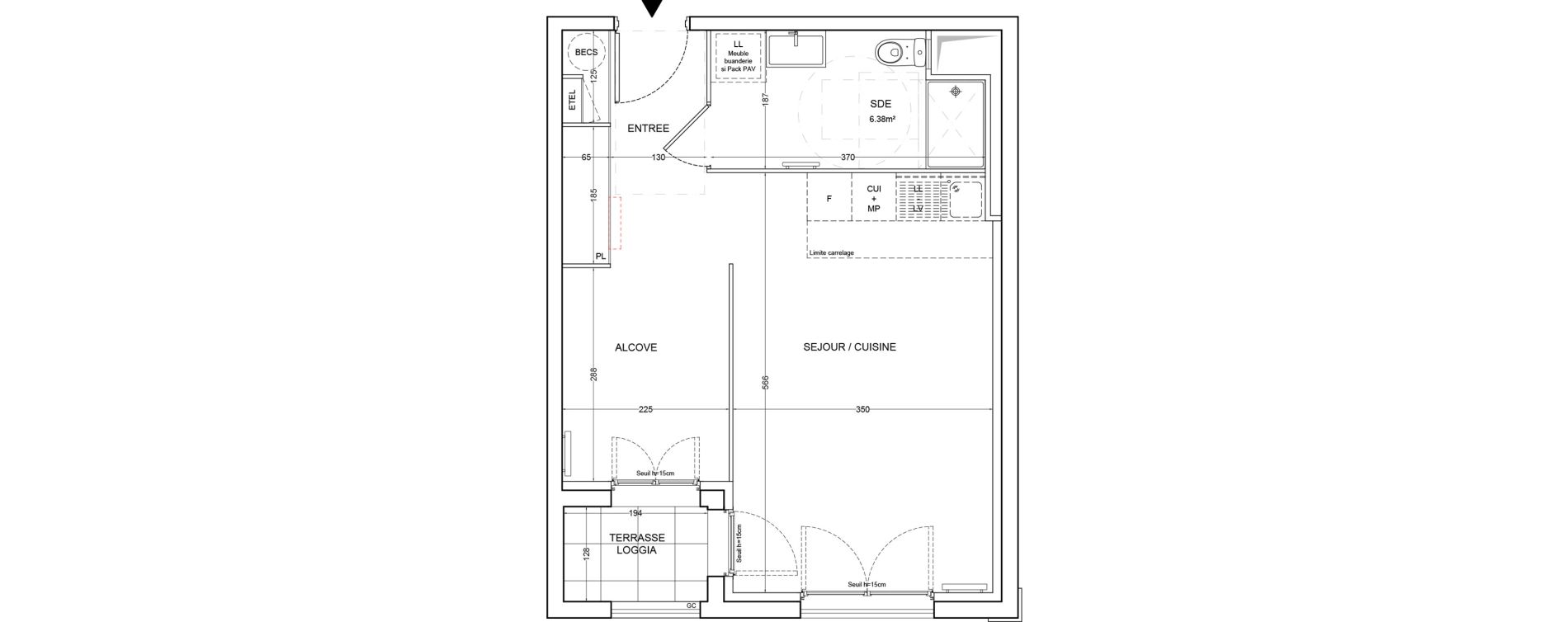 Appartement T1 de 39,04 m2 &agrave; Villemoisson-Sur-Orge Centre