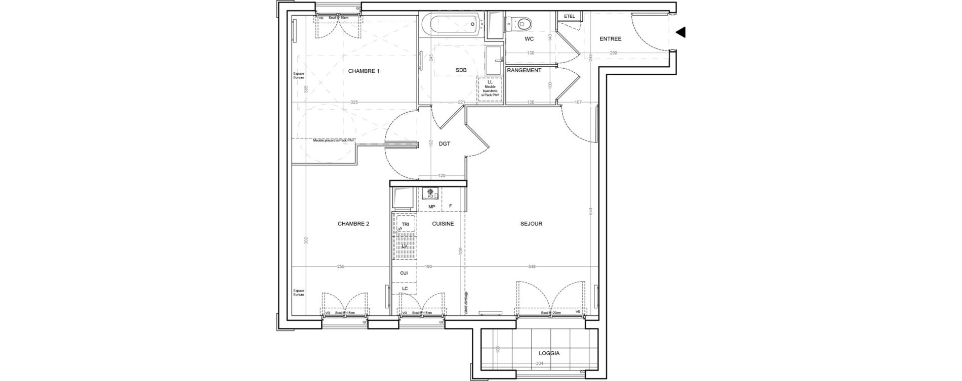 Appartement T3 de 63,05 m2 &agrave; Villemoisson-Sur-Orge Centre