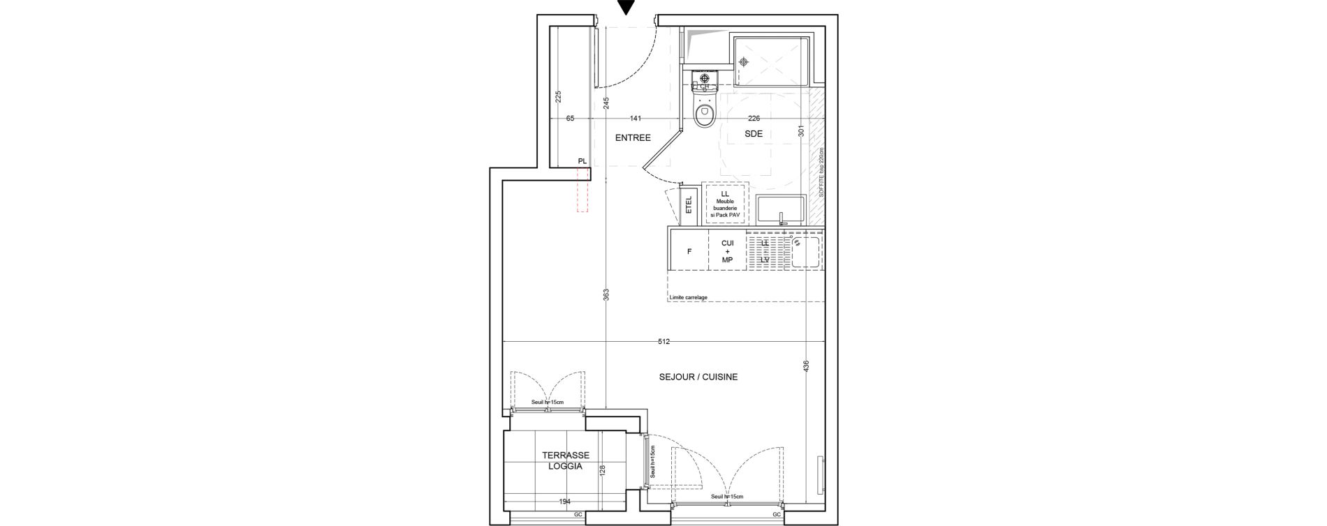 Appartement T1 de 31,86 m2 &agrave; Villemoisson-Sur-Orge Centre