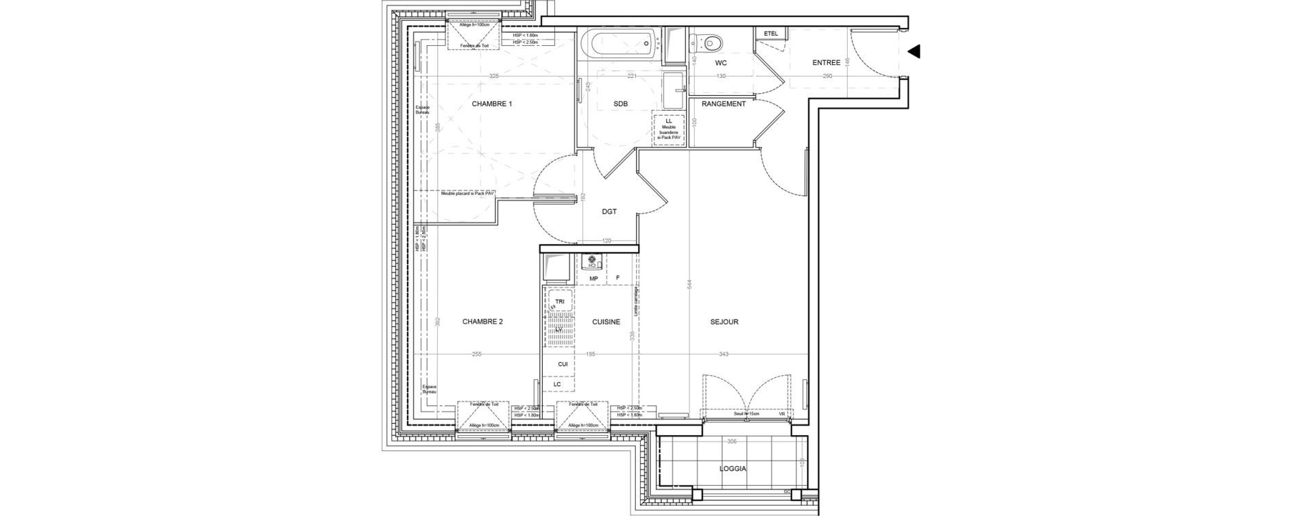 Appartement T3 de 61,30 m2 &agrave; Villemoisson-Sur-Orge Centre